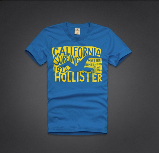 T-shirt Hollister Bleu Homme